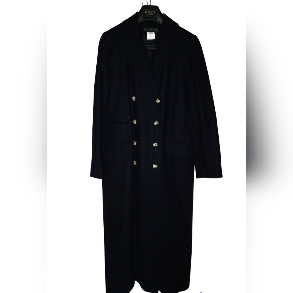 harve' benard double-breasted wool coat. Price Firm